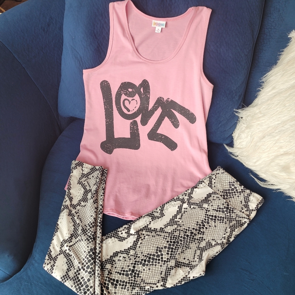 LuLaRoe Snake Print Leggings OS